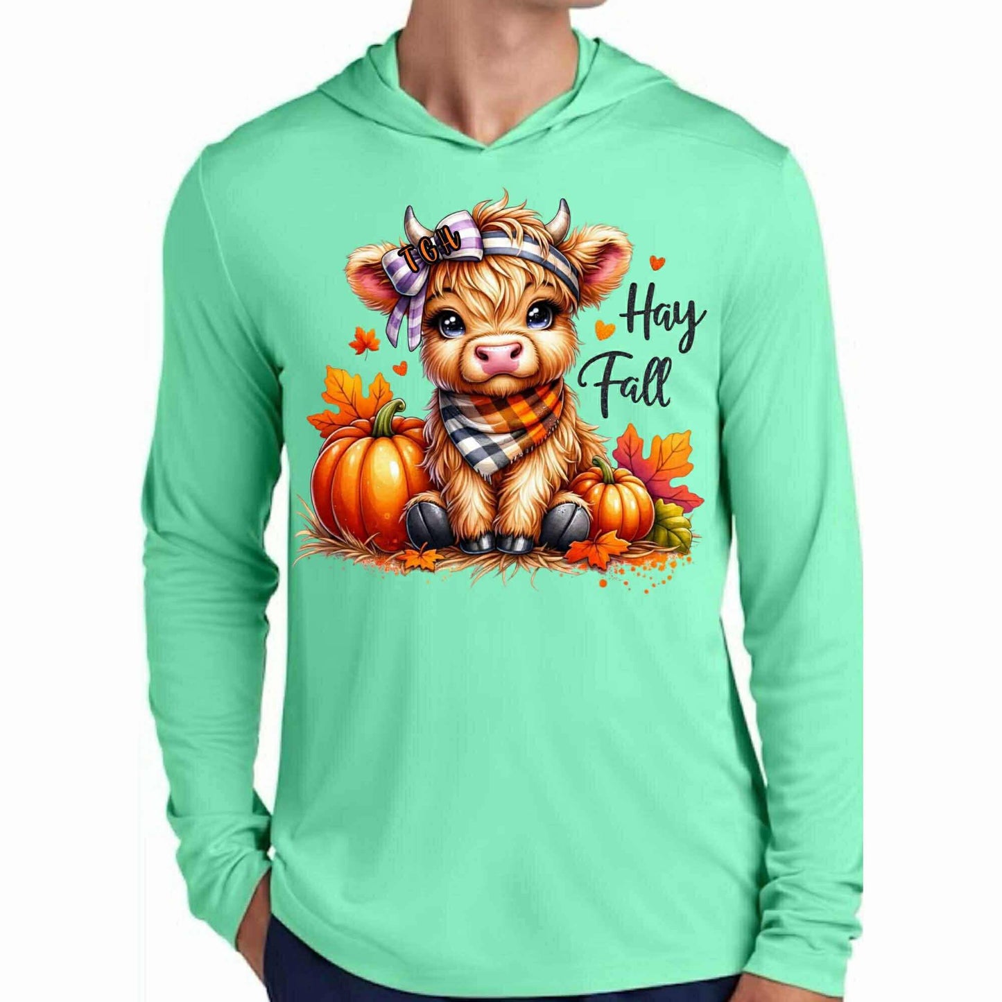 PRE-ORDER: Fall Highland Cow TGH Long Sleeve Shirt