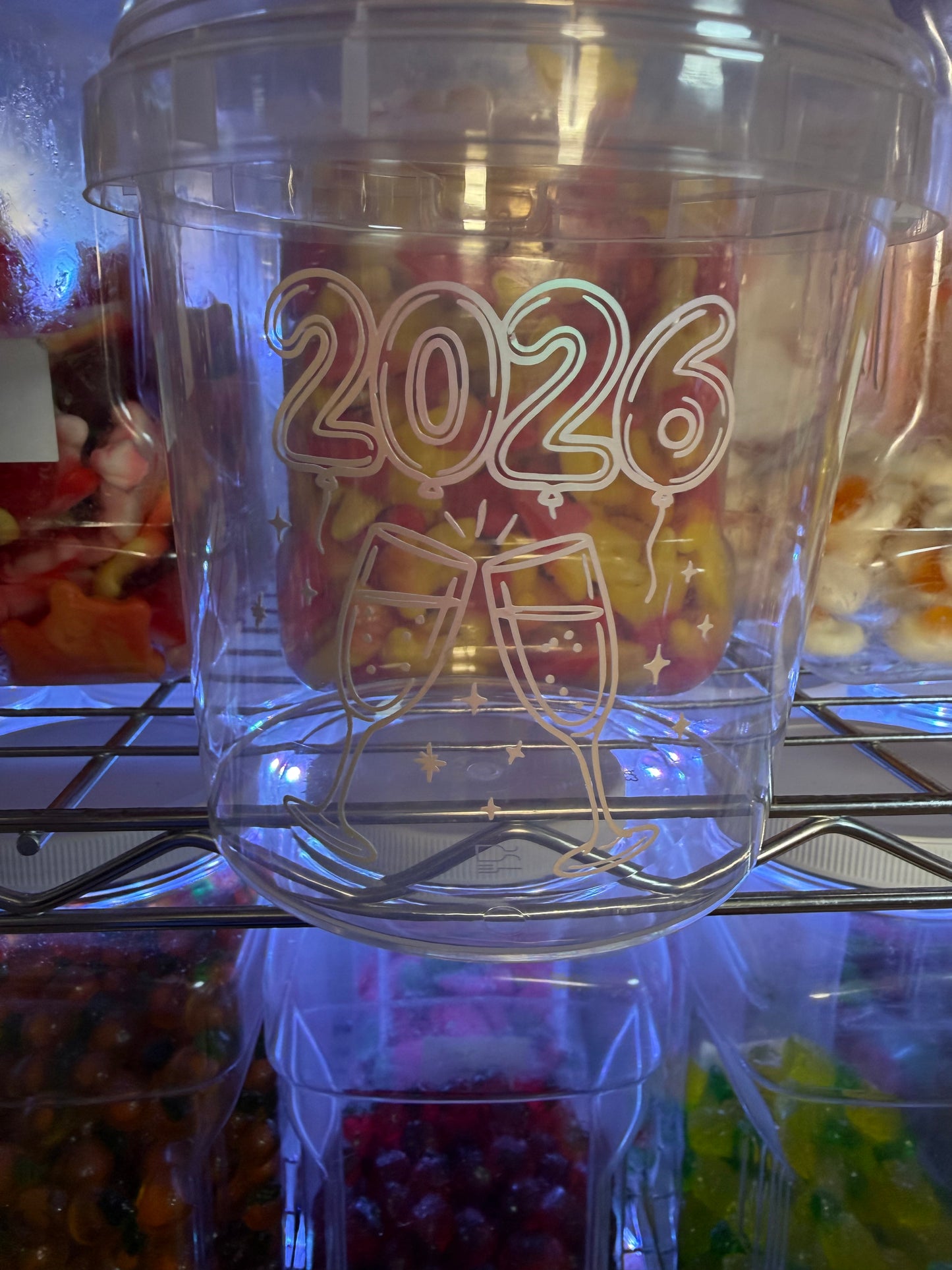 1 1/2 lb New Year 2026 Gummy Bucket