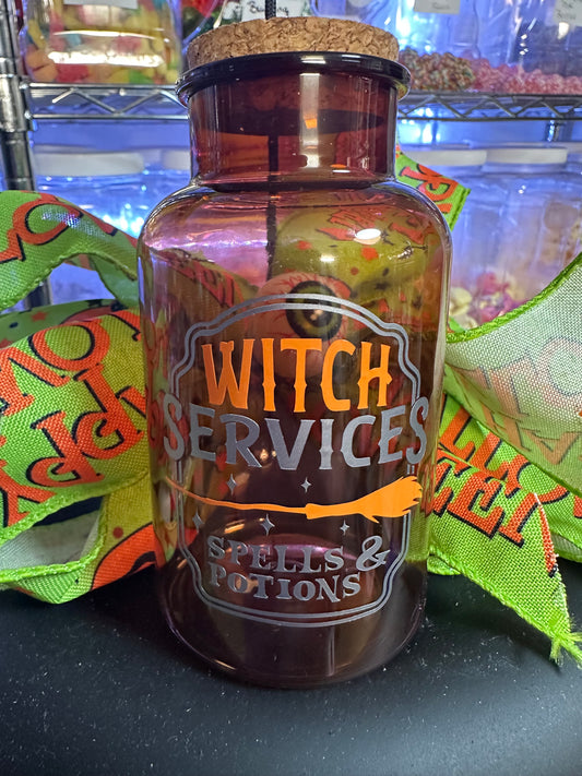 Small Halloween Burst Jar