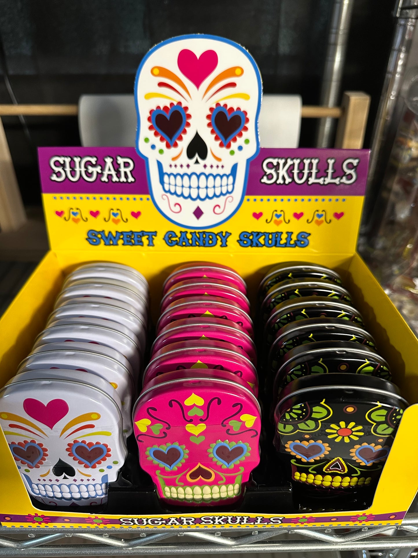 Halloween Sugar Skull Tin