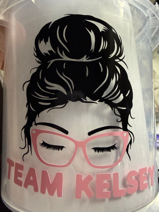 1 1/2 lb Team Kelsey or Team Momma Gummy Bucket