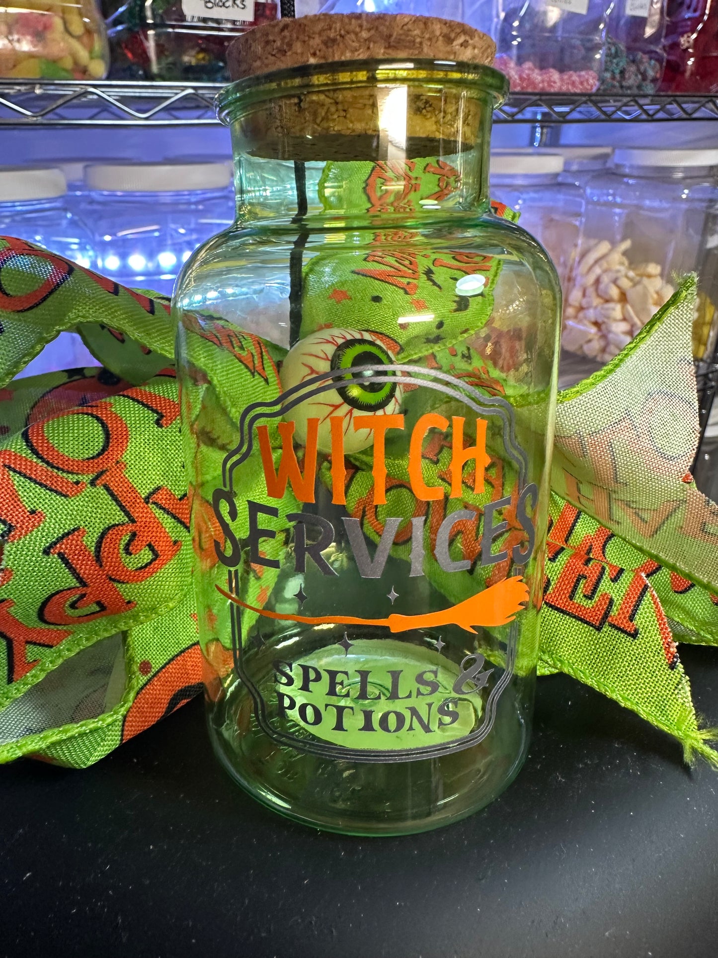 Small Halloween Burst Jar