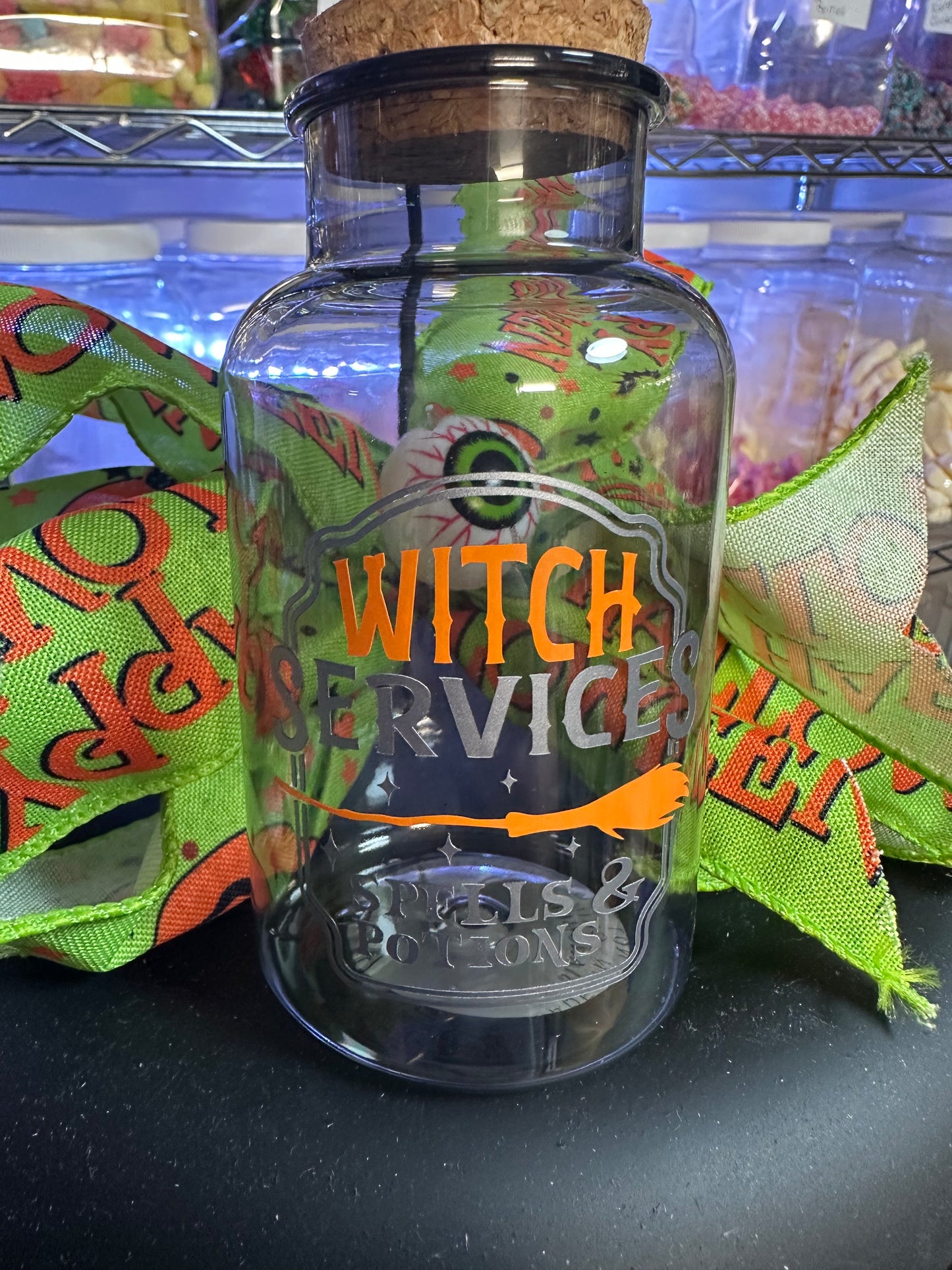 Small Halloween Burst Jar