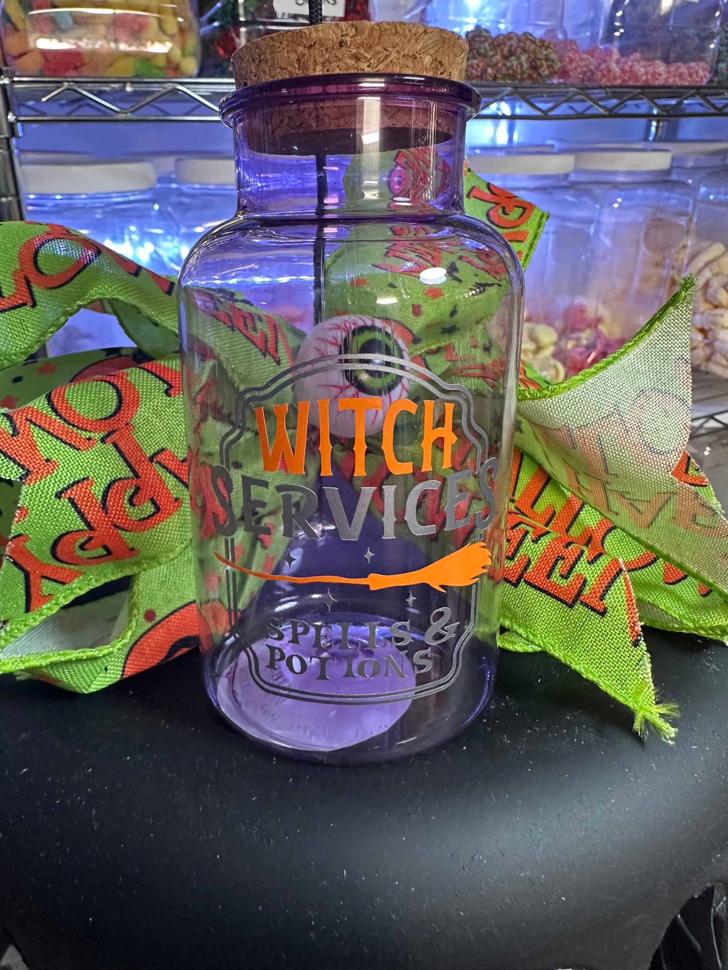 Small Halloween Burst Jar