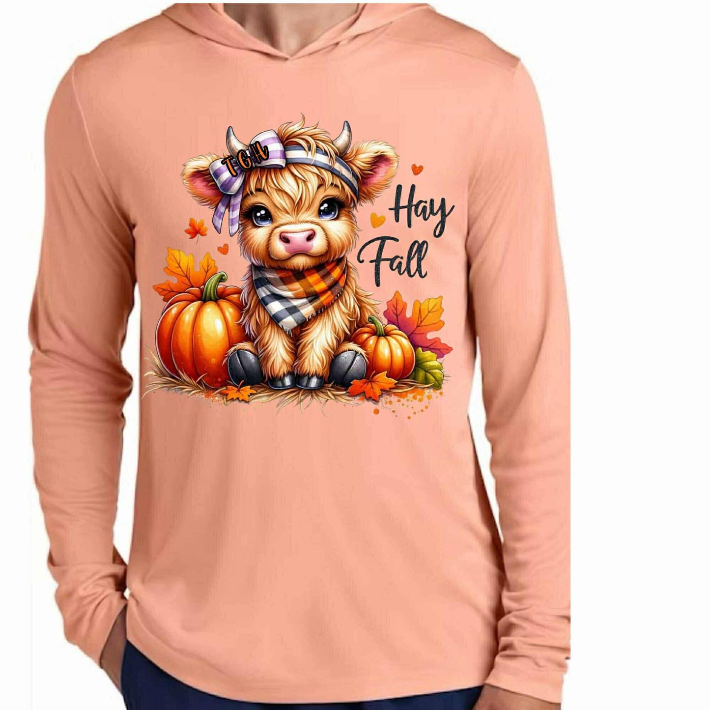 PRE-ORDER: Fall Highland Cow TGH Long Sleeve Shirt