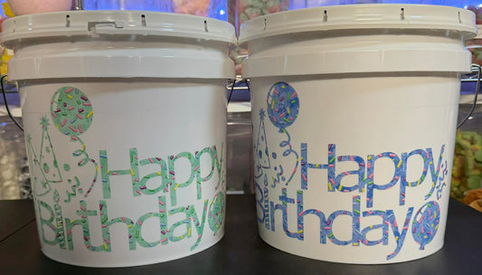 10 lb Happy Birthday Bucket